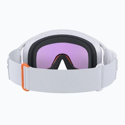 Skibrille POC Zonula Race hydrogen white/zink orange/partly blue