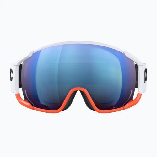 Skibrille POC Zonula Race hydrogen white/zink orange/partly blue