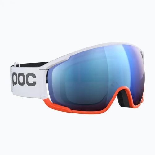 Skibrille POC Zonula Race hydrogen white/zink orange/partly blue