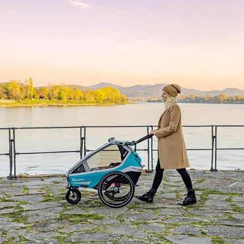 Qeridoo Kidgoo 1 Sport Einradanhänger blau Q8S-20-P