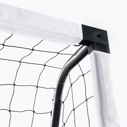 OneTeam One Fußballtor 300 x 200 cm aus verzinktem Stahl weiß/schwarz