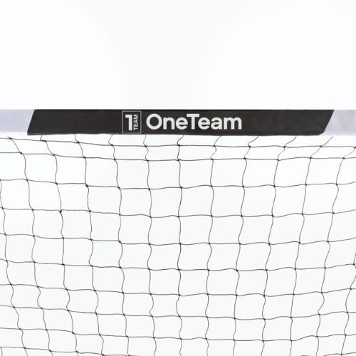 OneTeam One Fußballtor 300 x 200 cm aus verzinktem Stahl weiß/schwarz