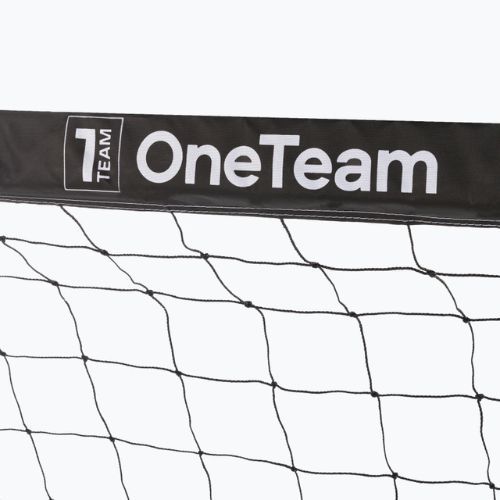 OneTeam One Fußballtor 300 x 160 cm aus verzinktem Stahl weiß/schwarz