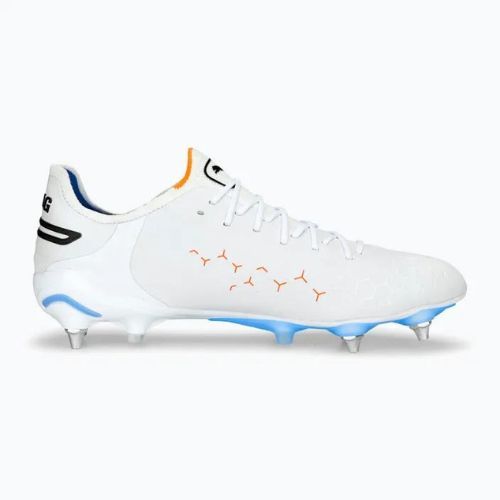PUMA King Ultimate MXSG Herren Fußballschuhe puma weiß/puma schwarz/blau glimmer/ultra orange