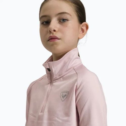 Rossignol Mädchen Warm Stretch Pulver rosa Kinder-Ski-Sweatshirt