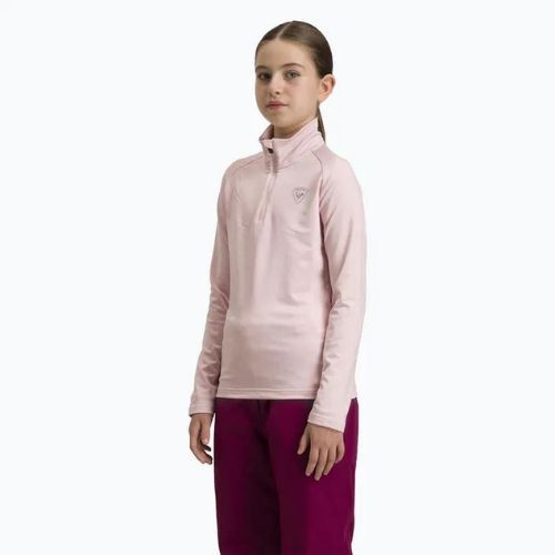Rossignol Mädchen Warm Stretch Pulver rosa Kinder-Ski-Sweatshirt