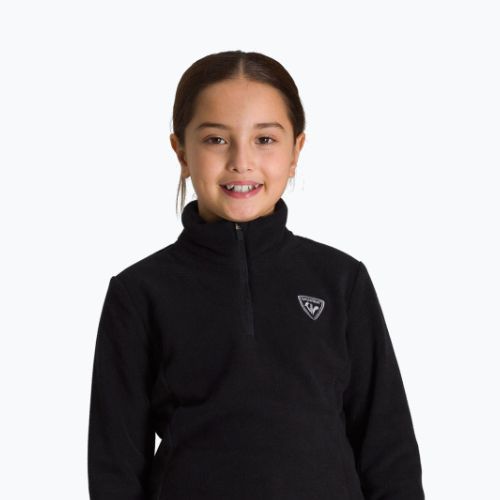 Rossignol Girl Fleece Kinder Skisweatshirt schwarz