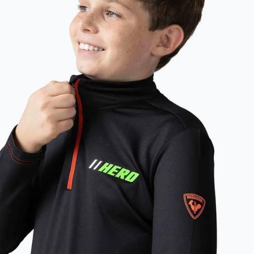 Rossignol Hero Warm Stretch Kinder-Ski-Sweatshirt schwarz