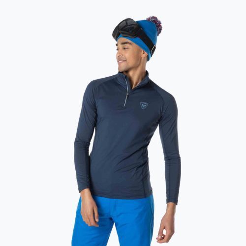 Herren-Thermoaktivshirt Rossignol Classique 1/2 Zip dark navy