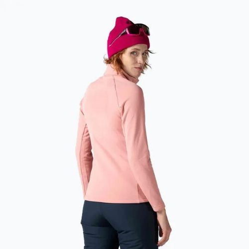 Damen Rossignol Classique Clim Ski-Sweatshirt cooper rosa