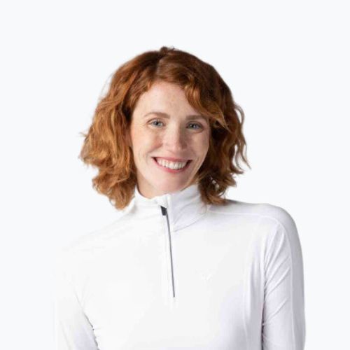 Damen-Thermoaktivshirt Rossignol Classique 1/2 Zip white