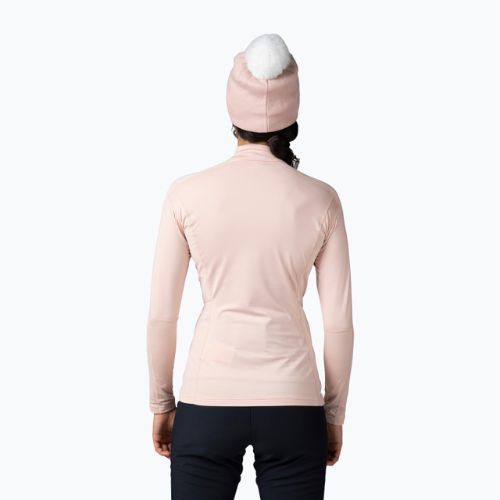 Damen-Thermoaktivshirt Rossignol Classique 1/2 Zip powder pink