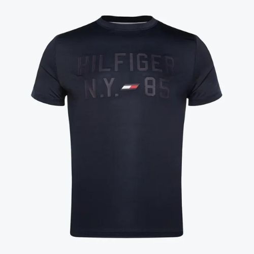 Herren Tommy Hilfiger Grafik-Trainings-T-Shirt blau