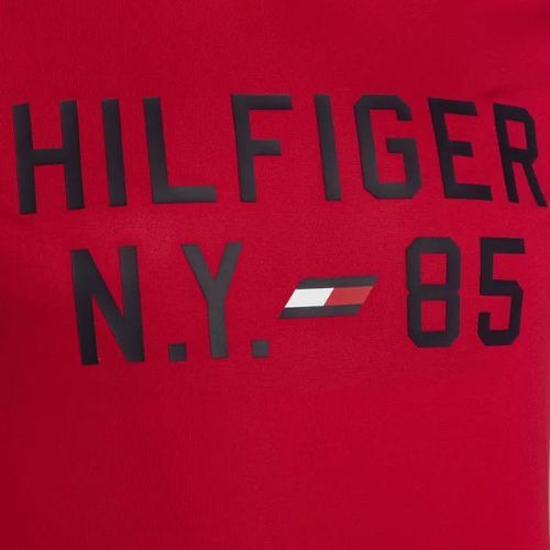 Herren Tommy Hilfiger Grafik-Trainings-T-Shirt rot