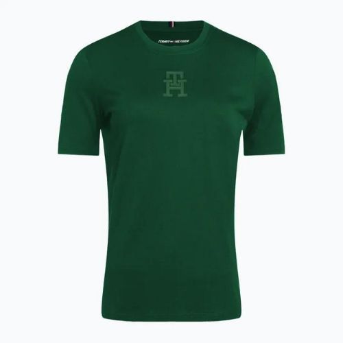 Tommy Hilfiger Damen Trainingsshirt Regular Th Monogram grün
