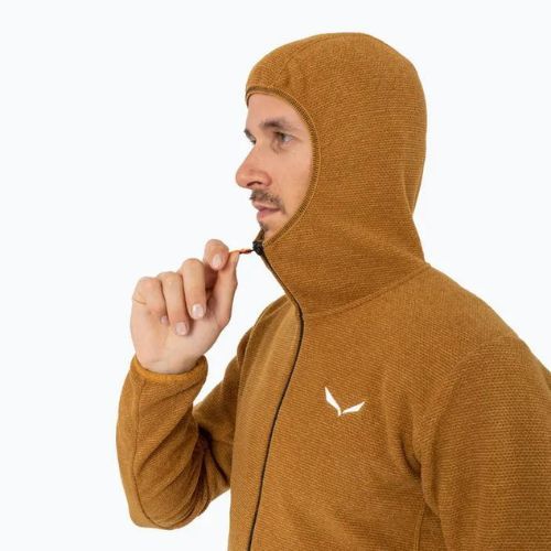 Herren Salewa Nuvolo EN Fleece-Sweatshirt goldbraun melange