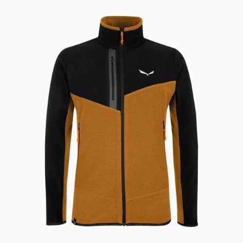 Herren Salewa Paganella EN Fleece-Sweatshirt goldbraun