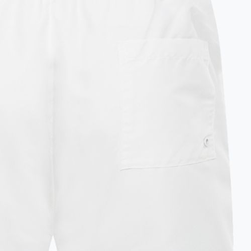 Herren Calvin Klein Medium Double Waistband Swim Shorts weiß