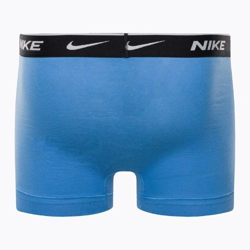 Herren Boxershorts Nike Everyday Cotton Stretch Trunk 3Pk UB1 swoosh print/grau/uni blau