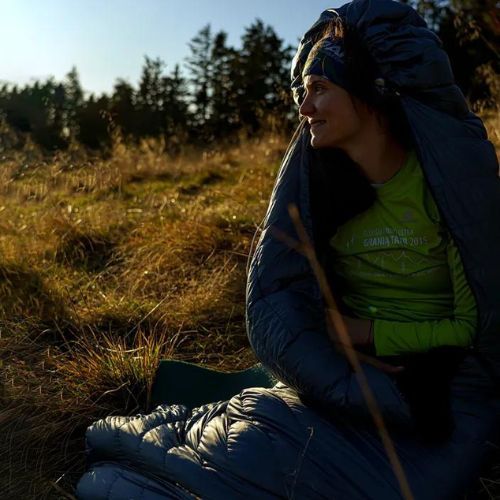 AURA Nom 200 180 cm/links Stahlschlafsack