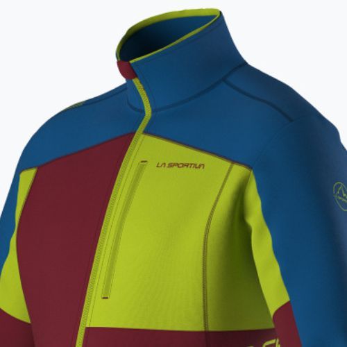 La Sportiva Elements sangria/elektrisch blaues Herren-Trekking-Sweatshirt