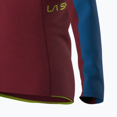 La Sportiva Elements sangria/elektrisch blaues Herren-Trekking-Sweatshirt