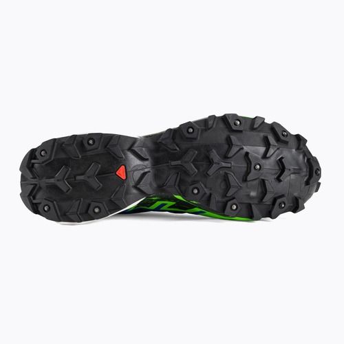 Herren Laufschuhe Salomon Spikecross 6 GTX schwarz/surf the web/green gecko
