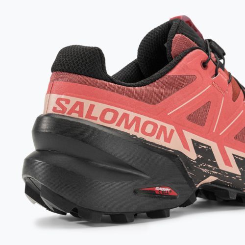 Salomon Speedcross 6 Damen Laufschuhe Rindsleder/schwarz/englisch Rose