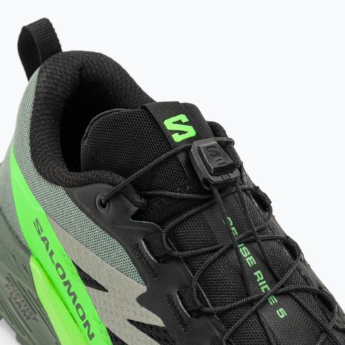 Herren Laufschuhe Salomon Sense Ride 5 schwarz/laurel wreath/green gecko