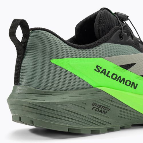 Herren Laufschuhe Salomon Sense Ride 5 schwarz/laurel wreath/green gecko