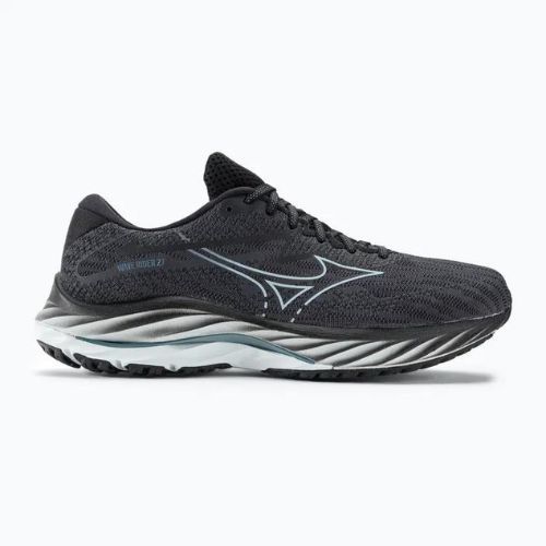 Herren Laufschuhe Mizuno Wave Rider 27 Ebenholz/Illusion blau/schwarz