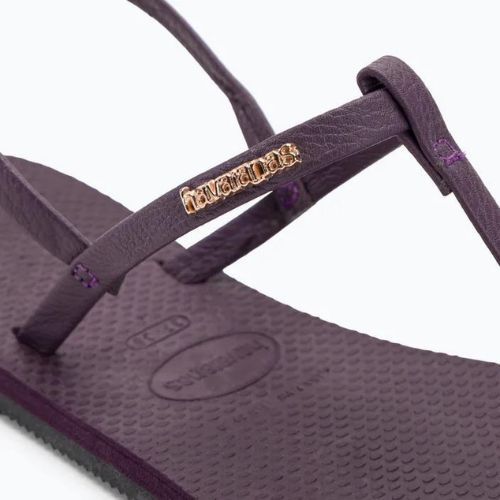 Havaianas You Riviera Damen Sandalen lila/schwarz/gold