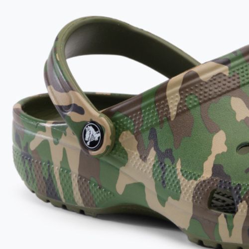 Crocs Classic Printed Camo Clog armeegrün/multi flip-flops