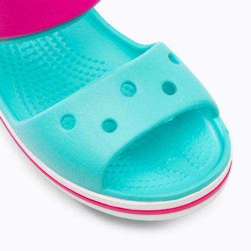 Crocs Crockband Kinder Sandalen pool/candy rosa