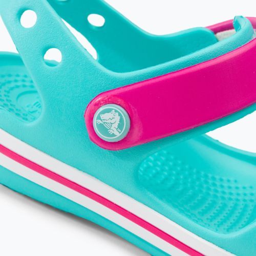 Crocs Crockband Kinder Sandalen pool/candy rosa