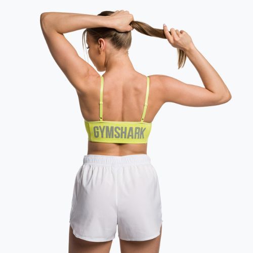 Gymshark Flex Strappy Sports glitch gelb meliert Fitness-BH