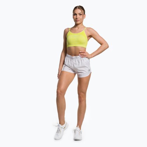 Gymshark Flex Strappy Sports glitch gelb meliert Fitness-BH