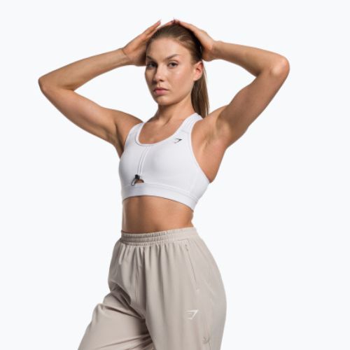 Gymshark Pulse Sport-Fitness-BH weiß