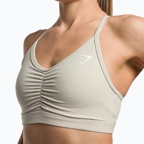 Gymshark Ruched Training Sport-Fitness-BH grau