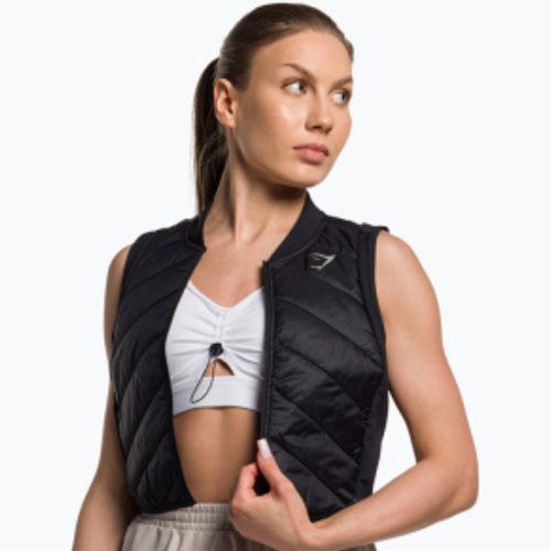 Frauen Training ärmellos Gymshark Speed schwarz