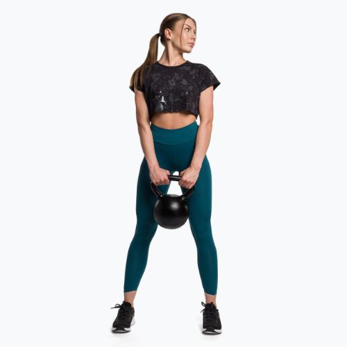 Damen Gymshark KK Twins Raw Crop Top schwarz/grau