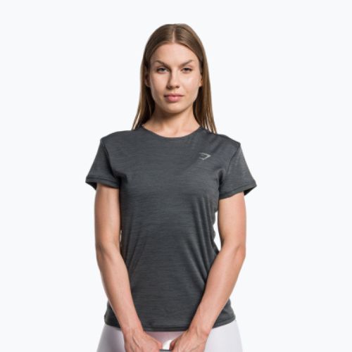 Damen Gymshark Running Top SS dunkel/grau Trainings-T-Shirt