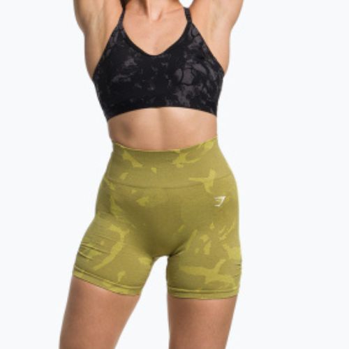 Damen Trainingsshorts Gymshark Adapt Camo Savanna Seamless grün