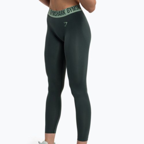 Damen Trainingsleggings Gymshark Fit obsidiangrün