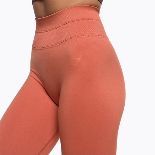 Damen Trainingsleggings Gymshark Studio Erde orange