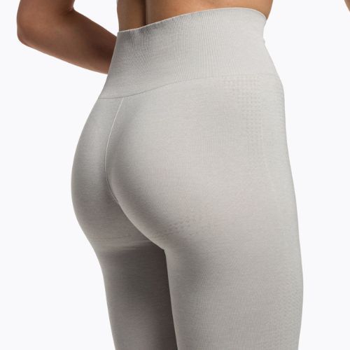 Damen Trainingsleggings Gymshark Vital Seamless hellgrau meliert