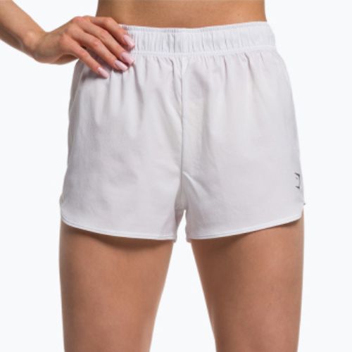 Damen Gymshark Basic Lose Trainingsshorts weiß