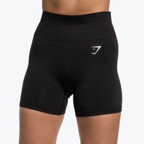Damen Trainingsshorts Gymshark Vital Seamless schwarz meliert