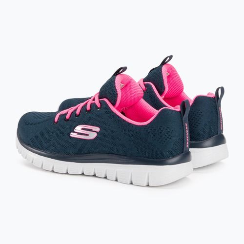 SKECHERS Graceful Get Connected Damen Trainingsschuhe navy/hot pink