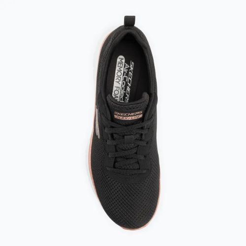 Damen Trainingsschuhe SKECHERS Flex Appeal 4.0 Brilliant View schwarz/rosa gold